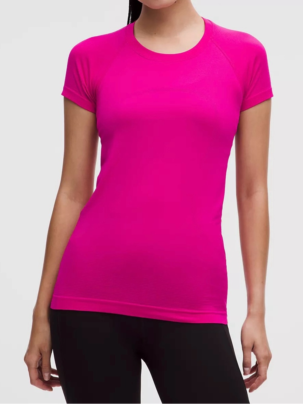 Lululemon pink Swiftly Tech Short-Sleeve Shirt 2.0 Hip Length size 10